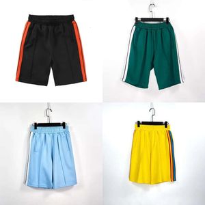 Palms shorts homens designers femininos calças curtas impressão de letra de fita de falha casual roupas de cinco pontos no verão shorts