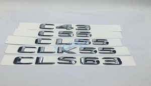 Car Heck -Stamm -Emblem -Abzeichen Chrom Buchstaben Aufkleber für Mercedes Benz Amg C Clk Cls Klasse C43 C55 CL55 CLK55 CLS636271682