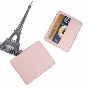 2024 Mini Fi Men/Women Mini ID Card Busin Credit Card Case PU Leather Ultra-thin Bank Card Case Student Meal Case l9aD#