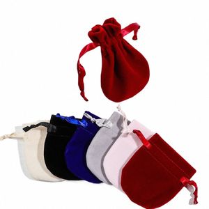 Новый Fi круглый пакет мешков для шнурки для шнурки портативные хранения для хранения мешочки для упаковки упаковки пакет для защиты от колье ожерелья J61t#