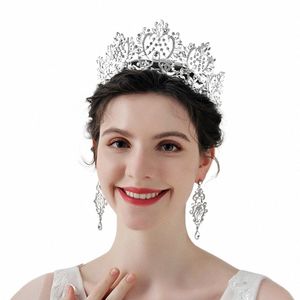 Rhineste Tiaras and Crowns Crystal Bridal Wedding Hair Jewelry for Women Hair Acciories Party Bride Headpite Bridesmaid L7M2＃