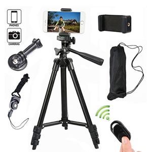 Tripode per supporto per cellulare DSLR Camera in alluminio Stick Bluetooth Monopod Tripode Para per iPhone Sony GoPro Selfie Stand9675052