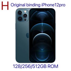 Oryginalny odblokowany oryginalny telefon iPhone 12 Pro Telefon 5G LTE odblokowany z 12 pro pudełkiem uszczelnionym 6G RAM 256 GB ROM OLED Smartfon z baterią 100% żywotność