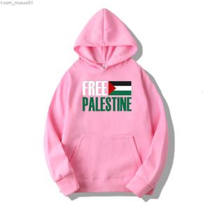 Mens Hoodies Sweatshirts Herr Hoodies Sweatshirts State of Palestina Flagg Funny Hooded Men mode Simple Fleece Soft Basic Male Casual Hip Hop Streetwear 230202L2L2