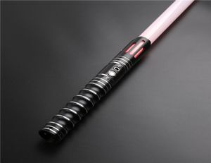 CIELTAN Dueling RGB Lightsaber 12 Color Changing with 6 Soundfonts Force Blaster Flash on Clash Saber Toys Drop3808630