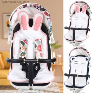 Stroller Parts Accessories Baby stroller cushion baby stroller cotton cushion autumn and winter baby safety seat warm cushion baby stroller accessories Q240416