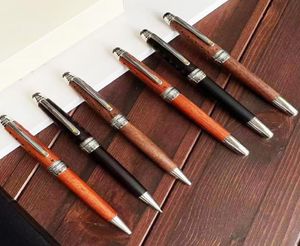 Little Prince 163 Roller Ball Pen High Quality Classic Rosewood Barrel med serienummer Luxury Dry Ink Writing Smoth Office 9434596