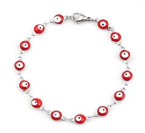 Charm Bracelets Beauul 304 Edelstahl für Frauen türkisches Auge mehrfarbige Emaille Schmuck Geschenke Klammer 1 Stück 6293585