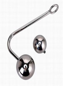 Stainless Steel Anal Hook Replaceable 2 Ball Butt Anus Plug Truss Up Bondage Devices Adult Bdsm Sex Toy Product6115813