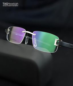 Frameless Tag Eyeglasses Frames Men Myopia Computer Optical Glasses Frame Ultralight Movement Spectakles5000661