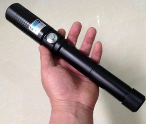 Strong Power Military 500000m Blue Laser Pointer 450 Nm 500W Lazer Burning Match Kerze beleuchtete Zigarette Wicked Lazer Torch Hunting4772830