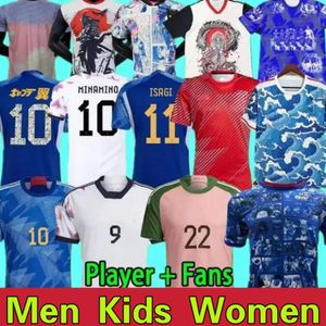 3xl 4xl 2024 JOMENS JERSEYS DESCURSO UEDA ISO ISAGI Atom Doan Tsubasa Minamino Kubo Mitoma Tomiyasu Endo Nakata 22 23 24 Japonês de futebol T Jersey t Chinês Dragon