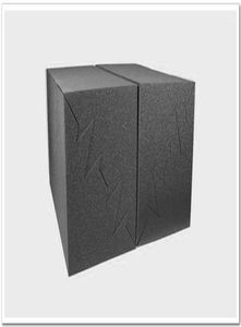 Siyah 4pcs 50x25x25cm Akustik Köpük Bas Tuzağı Studio Ses Yalıtımı Köşe Duvarı Düşük frekanslı Soun433722'yi sönümlemek ve emmek için kullanılır