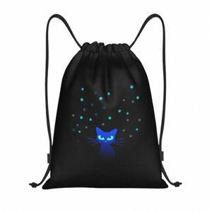 Glow in The Dark Cat Sharking Bags Satur