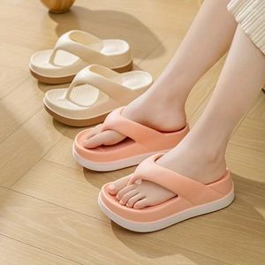 Sandals Flip Flip di piattaforma alla moda femminile - Stilistiche scarpe da scivolo Eva Two Tone Tone per usura da spiaggia per esterni per interni