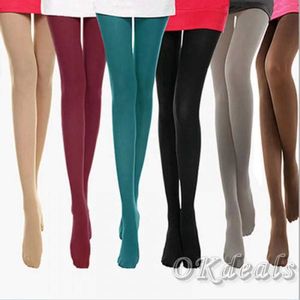 Sexiga strumpor Autumn Winter Leggings Sexy Black Classic 120D Leggings Women High Elasticity Opaque Footed Pantyhose Seamless Thick Strumpor 240416