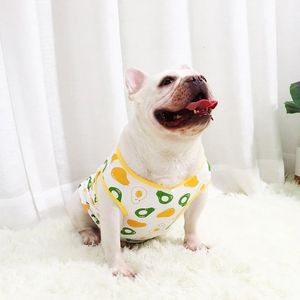 Fashion French Bulldog Summer Vestinoso Fant Cane da cane per cagnolini per piccoli cani mediocrili abbigliamento vestiti di carrelli carri corgi lac31 240416