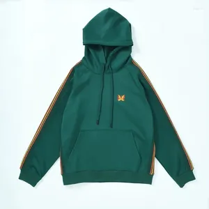 Erkek Hoodies Baru Kelebek Nakış Yan Kayışı Kasual Yüksek Kaliteli Kazak Moda Gündelik Y2K kapüşonlu ceket