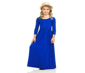 NOWOŚĆ DROGI DRIVLES SURYSY DZIECI RĘKA DŁUGO SUKINEK MAXI SURES Modna Święta Plaży Dresses6847363