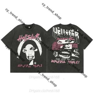 Hell Star Shirt Designer Shirt Hellstar Shirt Männer Hemd Frau Model Marke Tshirt Dark Shirt Polo Shirt Y2K Casual Short Sports Shirt High Street Hellstar Shorts 812