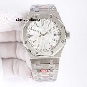 Zegarki designerskie Silver Watch Designer 41 mm stal nierdzewna Dial Automatyczny ruch 904L Pasku ze stali nierdzewnej Sapphire Wysoka jakość