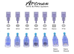 MTS Needle Cartridge för ArtMex V9 V8 V6 V3 Semi Permanent Makeup Machine Derma Pen Microneedle M9 M12 M24 M36 M42 Nano Needles9191946