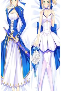 Anime Dakimakura Body Fate Stay Night Saber 150x50cm 100x35cm Kudde Case Cover Manga 1 Y2004175202660