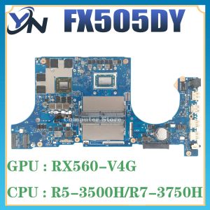 Taccuino della scheda madre FX505D Laptop Madono per laptop per Asus FX95D FX505 FX505DY FX705DY FX95DY Mainboard AMD R53550/R73750 RX560/4G DDR4