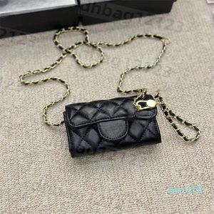 Womens Mini Designer Purse Sheepskin Diamond Gold Hardware Filla Bulla Luxury Chain Crossbody Bag Worth Coin Walet Sacoche 11x7cm