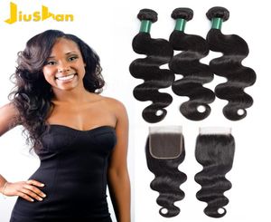 Xiaohan Bundles Brazilian Hair Weave Bundles Body Wave 100 Human Hair3 bundles with Closure non remy9974916