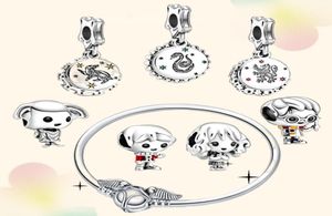 925 Silver Fit Charm 925 Armband S Collection 925 Sterling Silver Beads Charms Set Pendant DIY Fine Beads Jewelry6412275