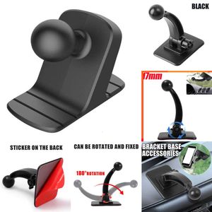 2024 17 mm BALL BEAD Baza Universal Sticky Car Telefon Uchwyt 360 Rotacja pulpitowa stojak na telefon komórkowy dla iPhone'a 14 Xiaomi Akcesoria