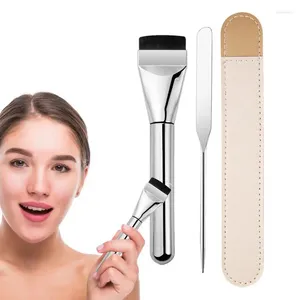 Makeup Borstes Liquid Foundation Brush Versatile Flat Head Aluminium Tube Applicera förbättrad skönhet