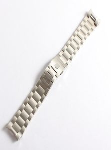 Watchband Erkekler 22mm Saf Fırçalanmış Katı Paslanmaz Çelik Fırçalı Saat Bant Band Strap Bilezikleri Carrer5942905