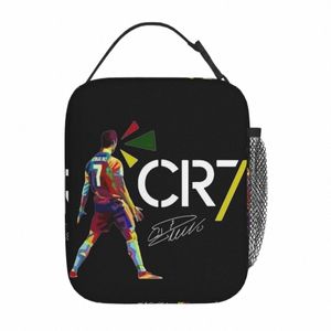 CR7 CRISTIANO RALDO Signature Térmica lancho de lancheira Térmica para Picnic Football Box portátil Menino Mulheres mais frescas lancheiras Térmicas S9E7#