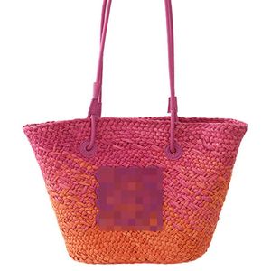 New Woven Grass Satchel Summer Beach de grande capacidade de bolsa de ombro