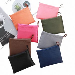 thick leisure style nyl large handbag envirmental friendly reusable polyester portable shoulder bag foldable shop bag w2tH#