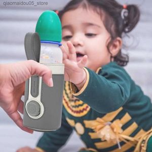 Aquecedores de garrafa Esterilizadores# USB Baby Bottleting Bag Milk Anti Slip Sagão portátil para a família e segurança Segurança de viagem Baby Bottle Solder Q240416