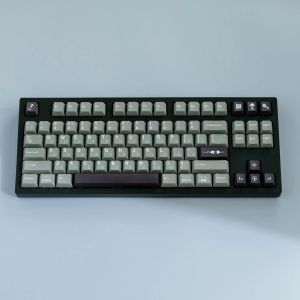 Tillbehör PBT 404 KeyCaps Cherry Profile English Russian KeyCap Dye SubliMation Mechanical Keyboard KeyCap för MX Switch 61/64/68/75/84/87