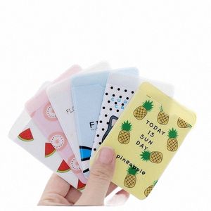 2PCS Women Men Busin Uchwyt karty kredytowej Posiadacze karty identyfikacyjnej Case Torebka Pvc Carto Cute Travel Card Polis Portfel A68B#