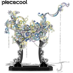 3D Puzzles Piececool Model Building Kits Love Teardrop Puzzle 3D Metal Assembly DIY Toys for Adult Jigsaw Creative Gifts Home Decoration Y240415