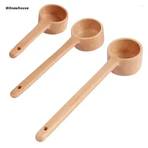 Colher de café F63A colher de alça longa com sopa de utensílios de cozinha japonesa colheres de sopa leve, mas forte cuidadosamente ecologicamente correto