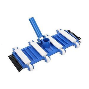 Swimming Pool Suction Head With Side Brush Wheel Wall Floor Fish Pond Cleaning Supplies Summer 240415