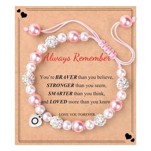 Bracciale di Shambhala Lettera inglese Love Pearl Perline Womens Set