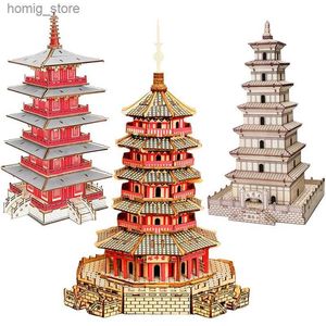 3D Buzzles DIY 3D Jigsaw Leifeng Pagoda Wrayen Puzzle Wenchang Build Build