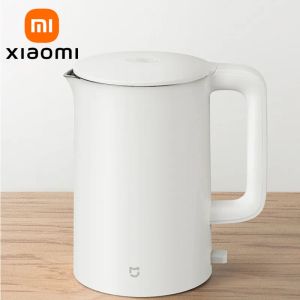 Produkter Xiaomi Mijia Electric Kettle 1A Tea kaffe rostfritt stål 1800W smart power off vatten vattenkokare tekanna 220V elektriska vattenkokare hem