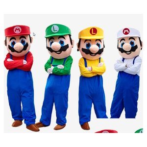 Mascot Super Costume Party Fant Dress Brothers Suits ADT Drop Drop Delivery Comple DH1SZ