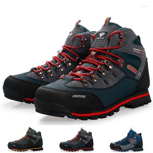 Fitness Shoes Hiking Boots Men Waterproof High Quality Outdoor Man Non Slip Trekking Mountain Climbing