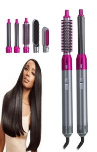 5 Heads Multifunction Hair Curler Dryer Straightener Automatic Curling Irons med presentförpackning för grov och normal EU US UK AU Plug8331258