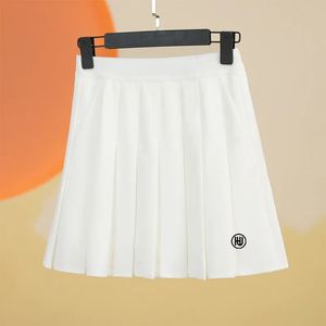 Pantaloni di sicurezza da golf di alta qualità pantaloni estivi aline gonna da donna in vita elastico sale sportive per gonna a pieghe elastico 240416